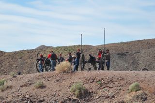 南北戦争再現での大砲発砲